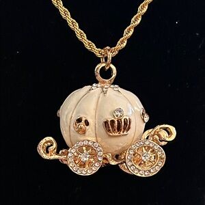 Gold Carriage Necklace